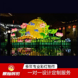 led燈幕墻燈飾畫 戶外大型LED節慶幕墻燈飾畫 商場外墻慶祝節日亮化燈畫來圖定制