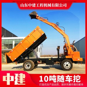 四驅(qū)四不像隨車挖多功能四驅(qū)吊挖一體機(jī)工程10噸隨車挖