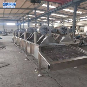 食品翻轉(zhuǎn)式風(fēng)干機(jī) 蔬菜風(fēng)干流水線 包裝袋除水流水線