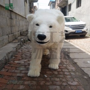 仿真北極熊 動物標本 電動仿真動物模型