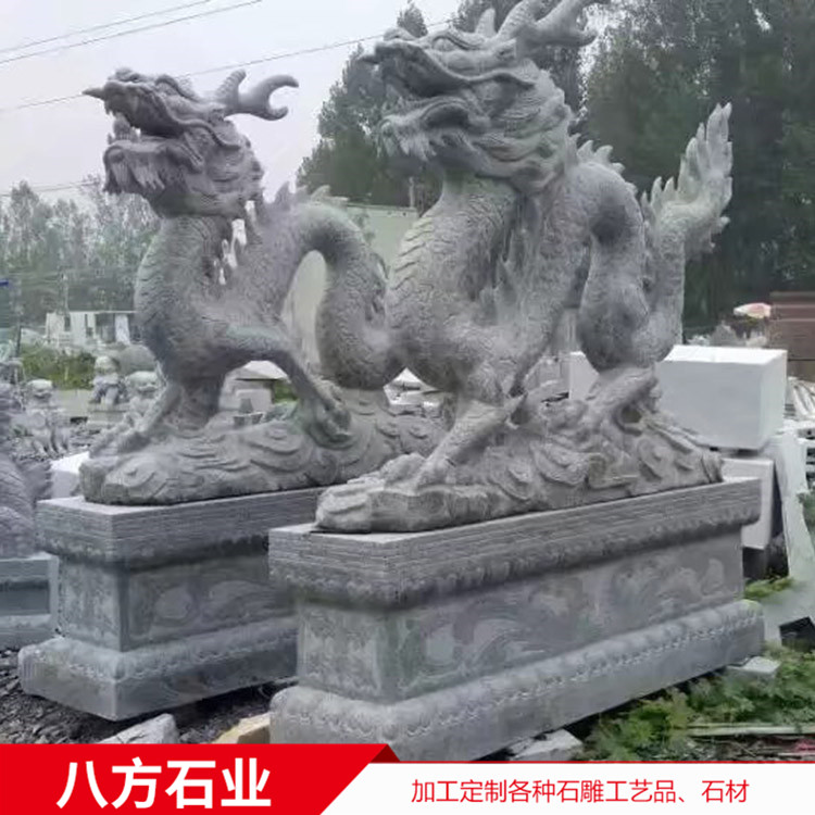 大理石石雕麒麟 貔貅 酒店景區(qū)門口石雕動(dòng)物擺件
