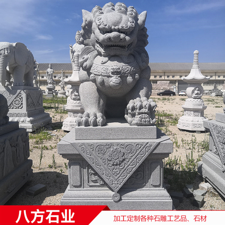 大理石石雕麒麟 貔貅 公司別墅門口石雕動物擺件
