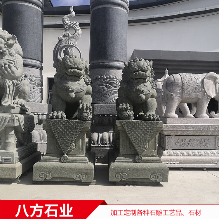 漢白玉石雕麒麟 貔貅 酒店景區門口石雕動物擺件