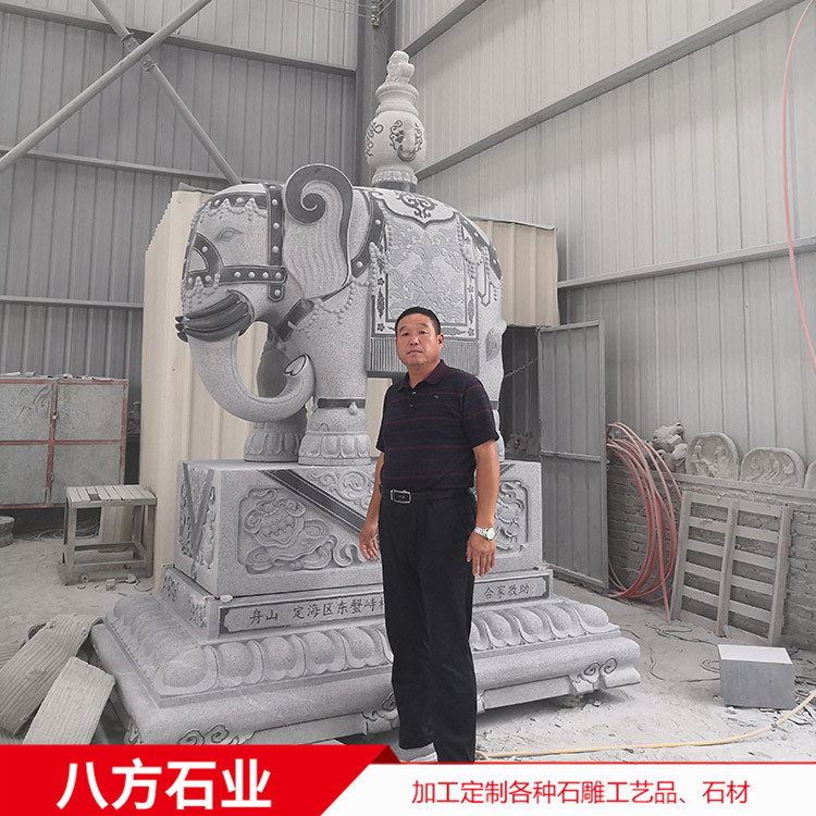 青石石雕麒麟 貔貅 公司別墅門口石雕動(dòng)物擺件