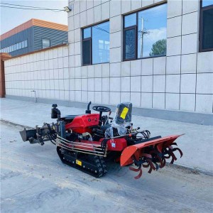 乘坐施肥旋耕機(jī) 自走履帶田園管理機(jī) 蘋果園開溝施肥機(jī)