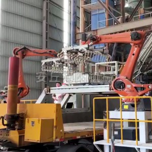 飼料全自動(dòng)裝車機(jī)械手 配套定量包裝輸送機(jī)  博陽(yáng)機(jī)械