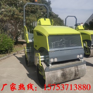 小區管道回填3噸壓路機 壓實回填土震動壓路機 靈活耐用小型壓路機價格
