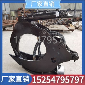 勾機挪樹根起苗拔根 刨樹機摳樹根效率高多功能 挖機雙油缸劈樹根